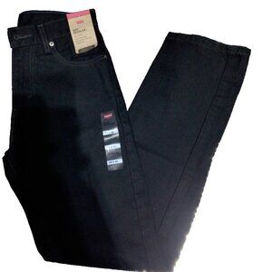 Levi's 505 Regular Fit Straight Leg Jeans in Black, size 29 x 32 NWT